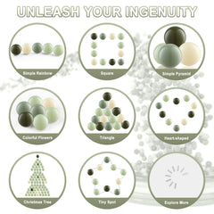 Crush-proof olive ball pit balls ready for energetic multi-user play