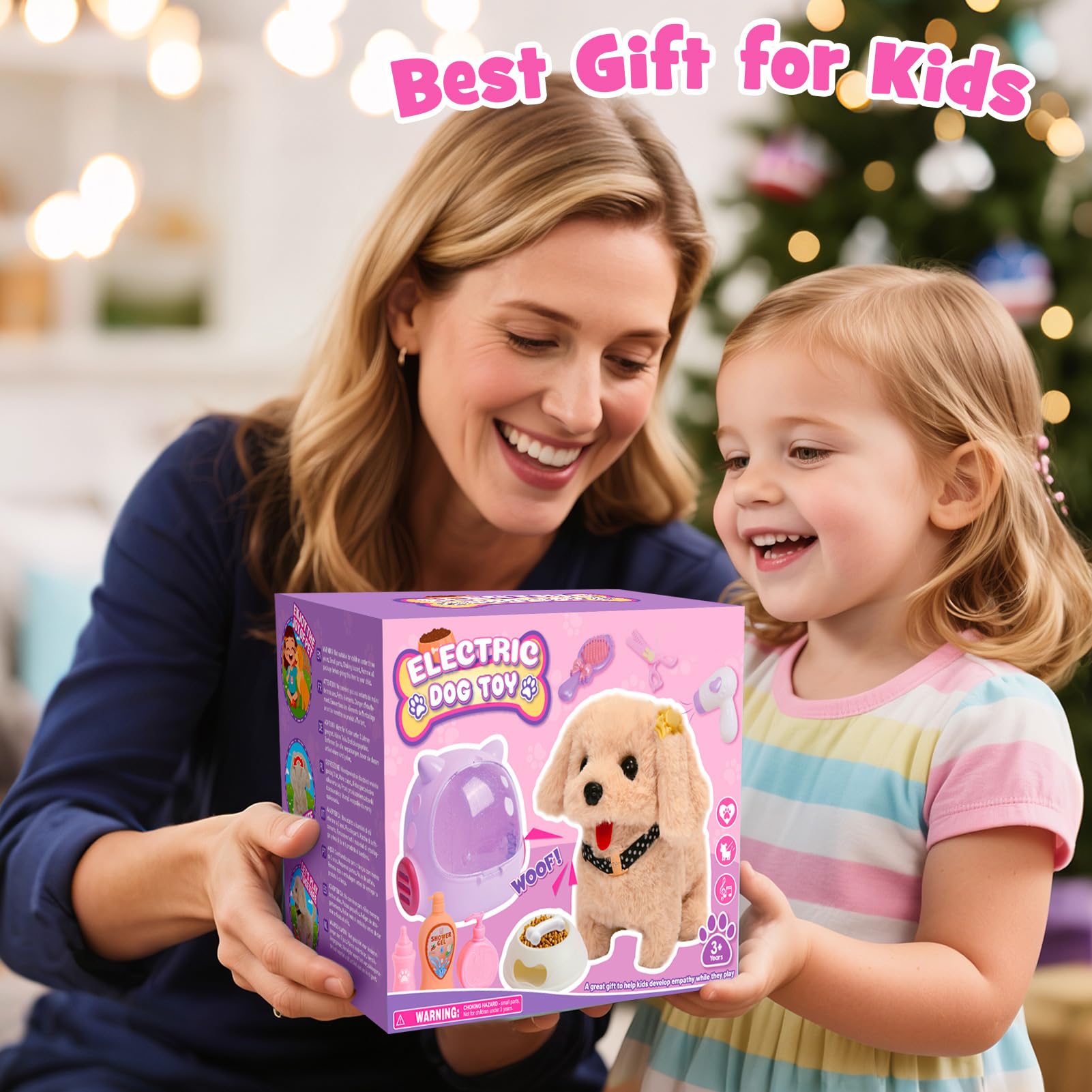 Cleboen battery-operated-interactive-dog provides responsive play actions