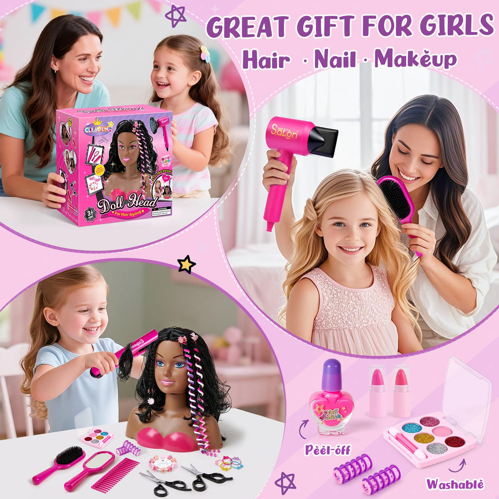 Cleboen curly hair attachments enable diverse looks safely.