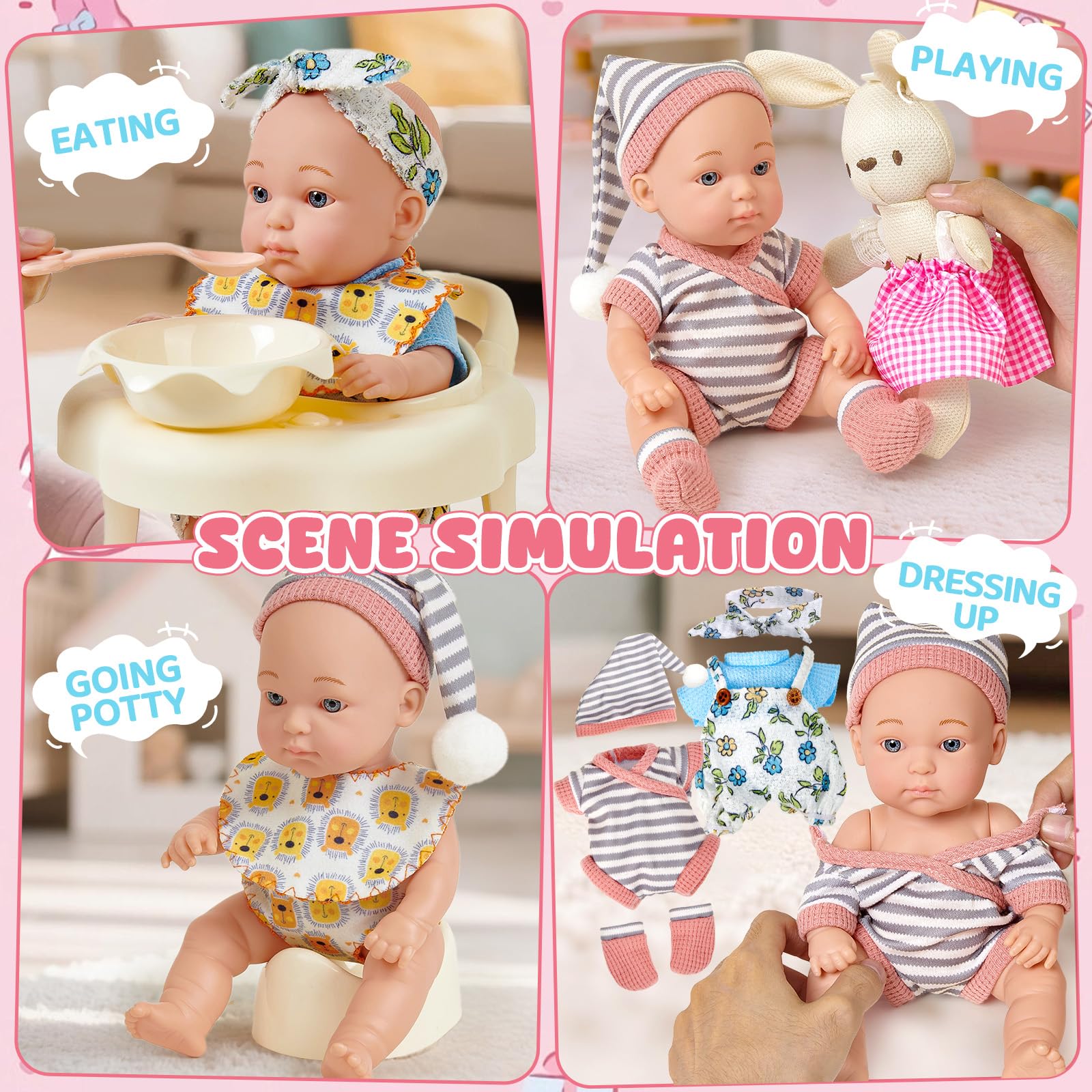 Cleboen swaddle blanket and diaper create cozy bedtime and daytime routines.