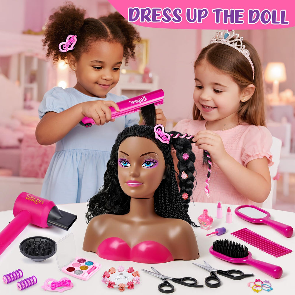 Cleboen realistic hairdryer accessory adds authentic styling play experience.