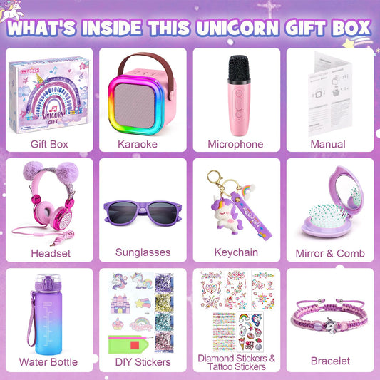 Cleboen unicorn plush headphones for comfortable listening