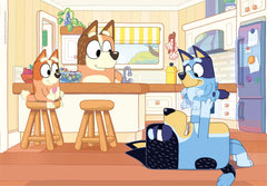 Bluey puzzle assembly in progress encourages observation and logic.