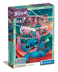 Clementoni Disney Stitch puzzle box art, ideal for adult collectors.