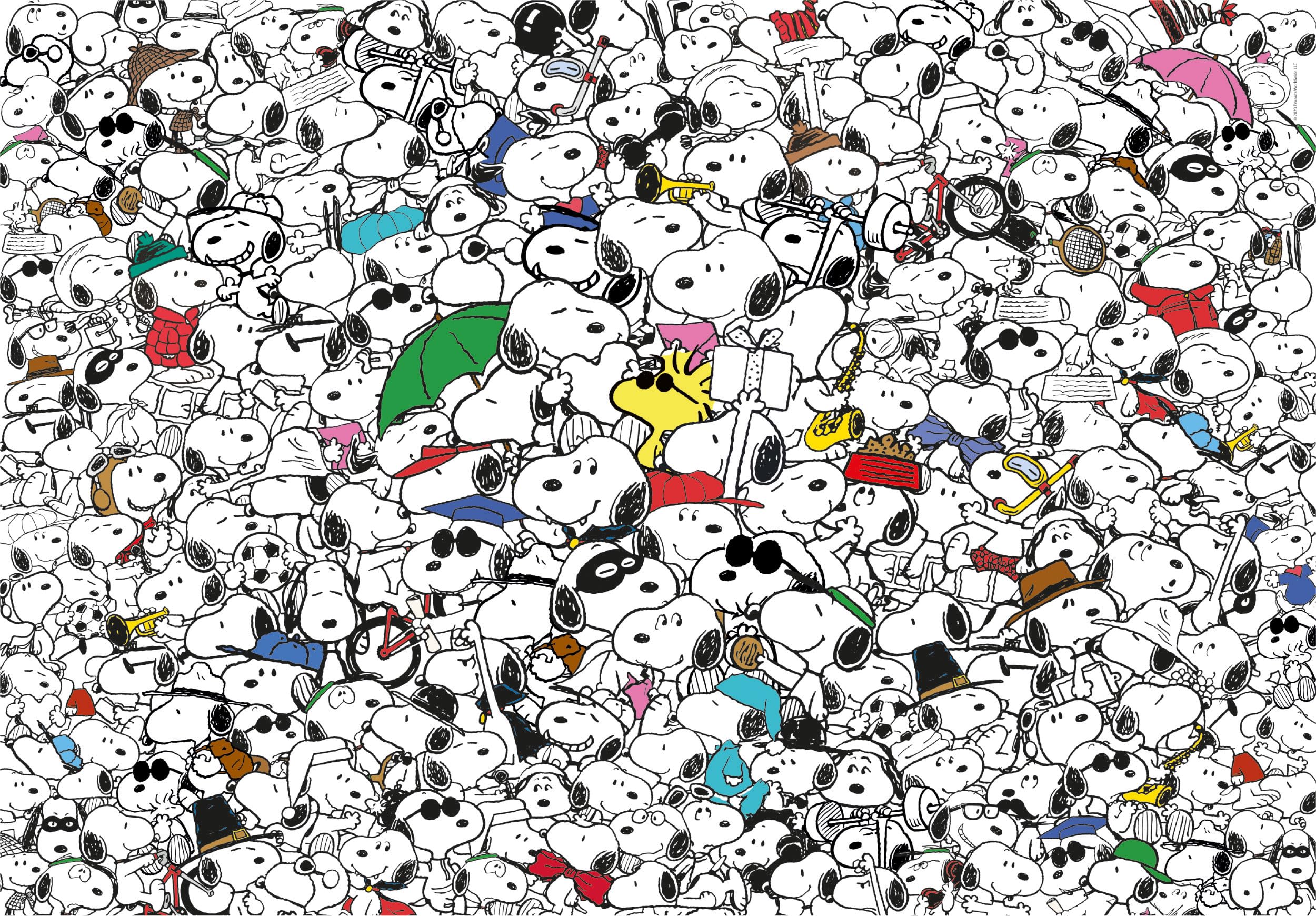Clementoni Impossible Puzzle Peanuts completed at 70x50 cm, ready for display