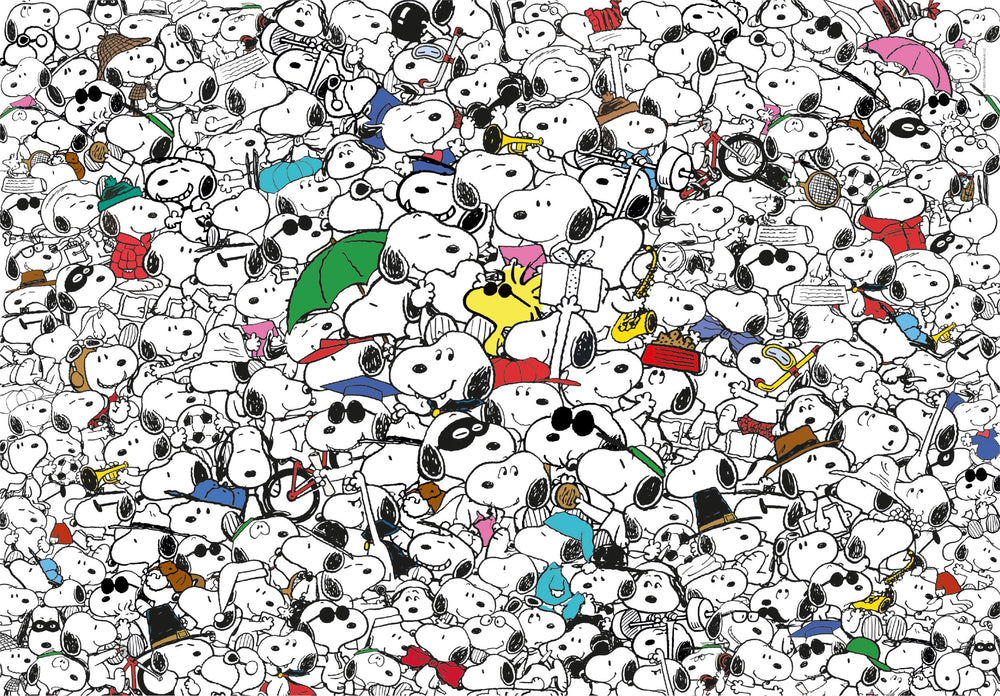 Clementoni Impossible Puzzle Peanuts completed at 70x50 cm, ready for display