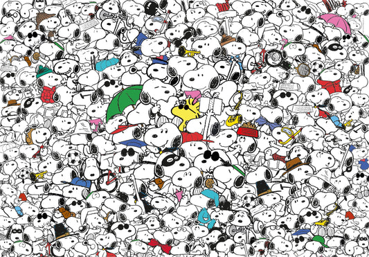 Clementoni Impossible Puzzle Peanuts completed at 70x50 cm, ready for display