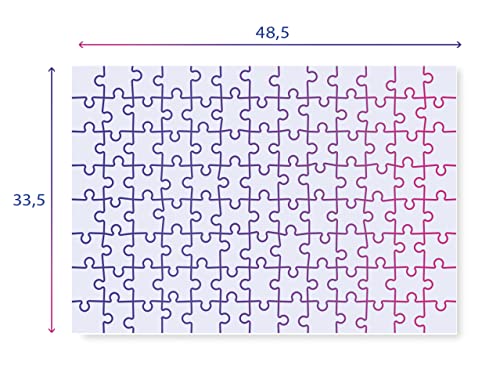 Clementoni Sonic Supercolor 104-piece puzzle back view shows sturdy build.