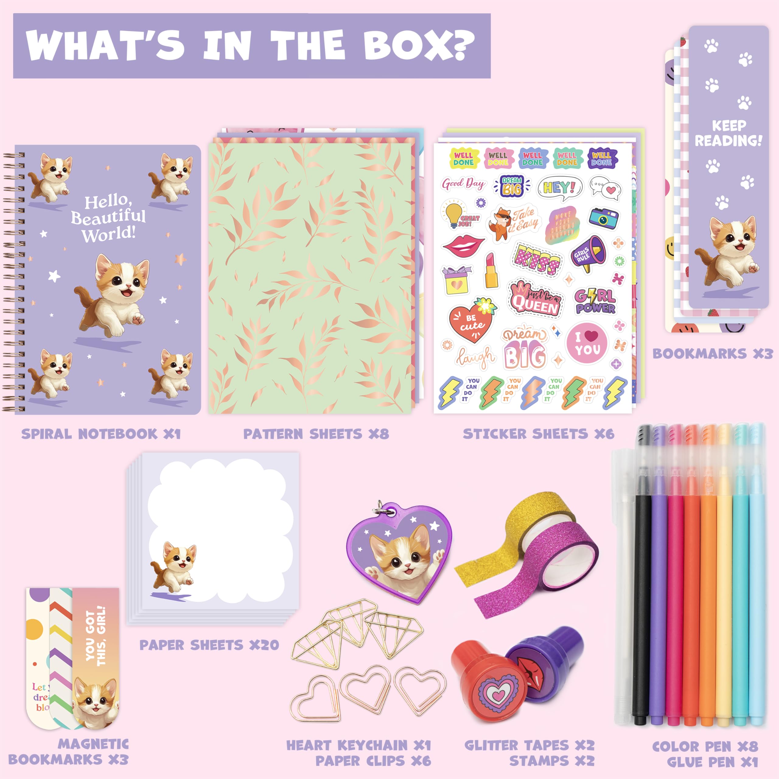 Clever Fox DIY Journal Kit—stickers and doodles for personalized, stylish diaries