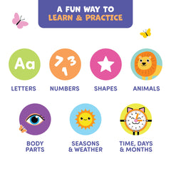 Clever Fox Play colorful letters and numbers support early language and recognition.