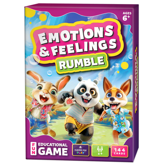 Clever Fox Play emotions scenarios pack helps kids practice recognizing feelings in real-life situations