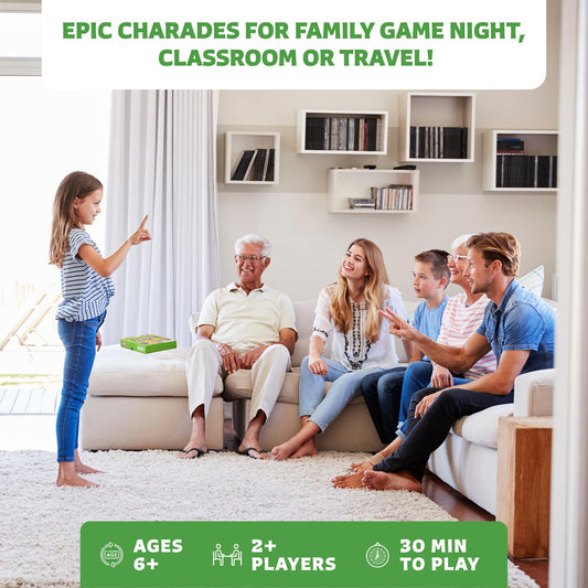Players act out scenes in Clever Fox Play Epic Charades to boost imagination and teamwork