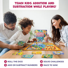 Clever Fox Play Number Hunter player pieces make turns tactile and engaging.