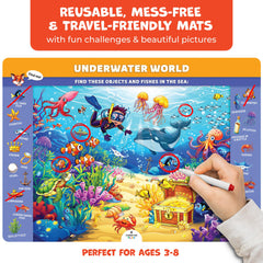 Clever Fox Play double-sided mats close-up, ideal for repeated practice and skill building.