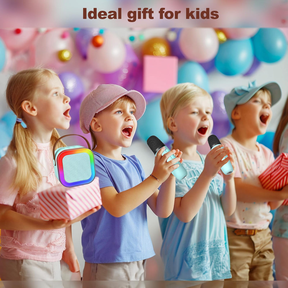 CL FUN easy-setup karaoke blue for quick family fun