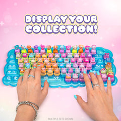 Clickeez keys in case display showing neat organization and showcase-ready presentation