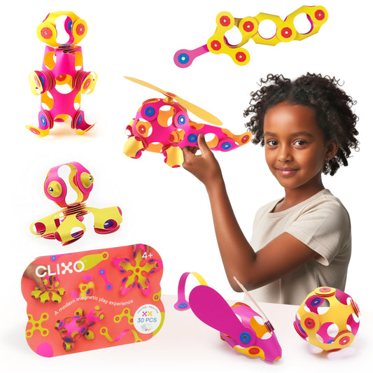 Clixo Crew 30-piece pack in hand showcases on-the-go creativity.