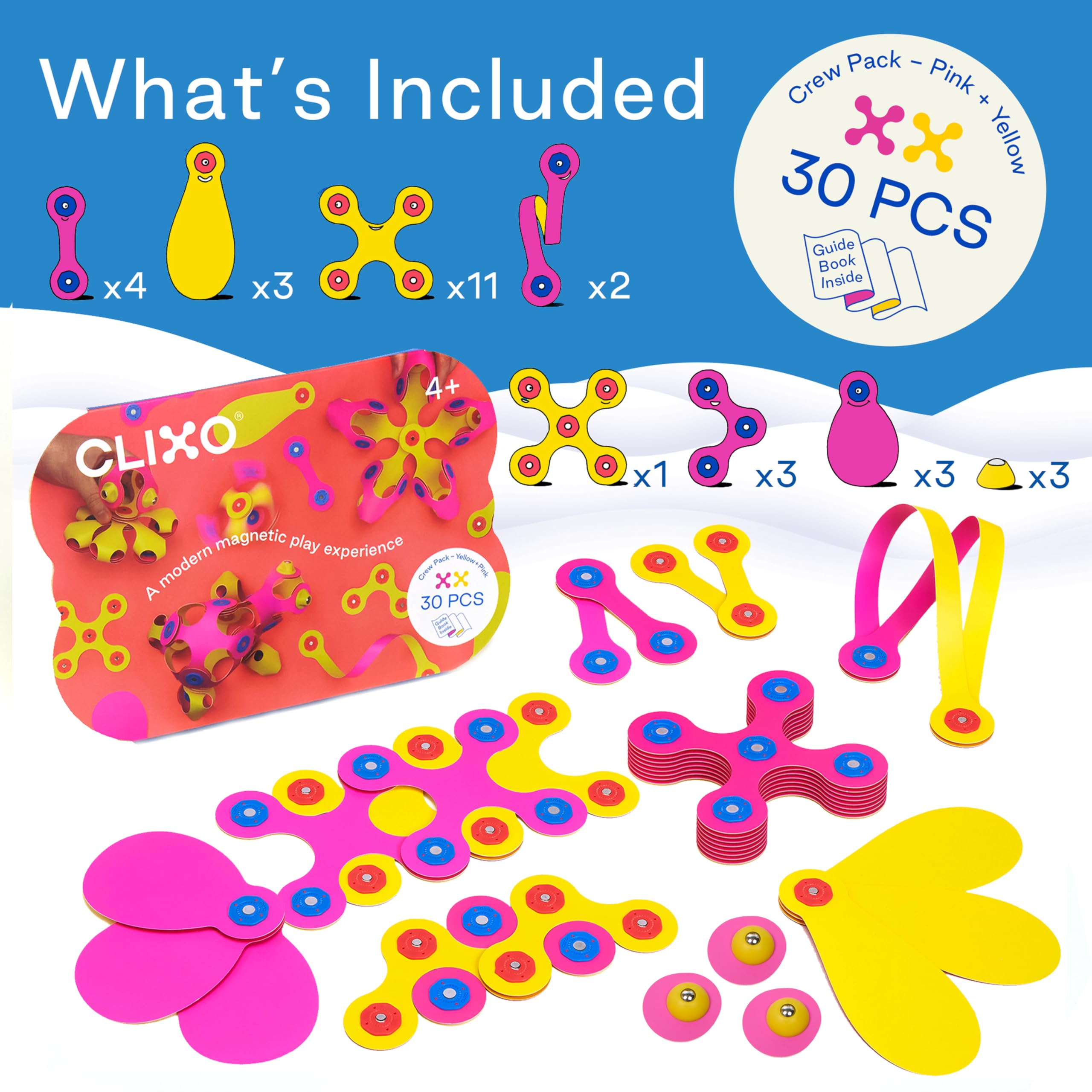 Clixo Crew compact travel case ready for trips and play.