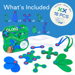 Clixo Itsy fold-and-flex designs enable versatile shapes for creativity.