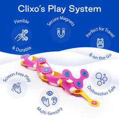 Clixo Itsy STEAM-friendly exploration sparks curiosity through hands-on challenges.