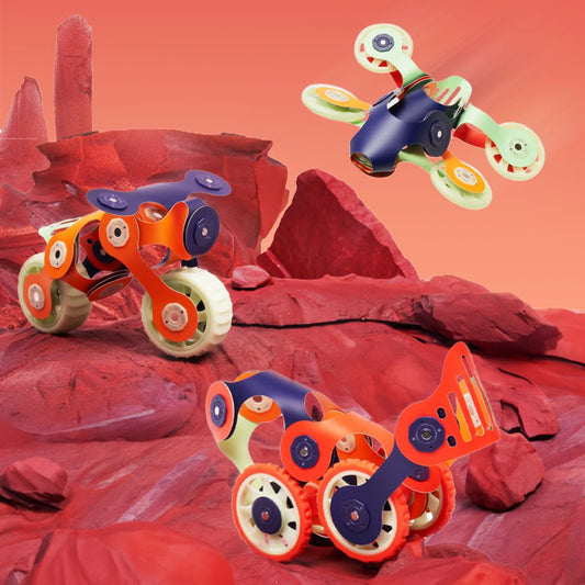 Clixo Mars Rover Pack magnetic pieces enable quick, flexible space vehicle builds.