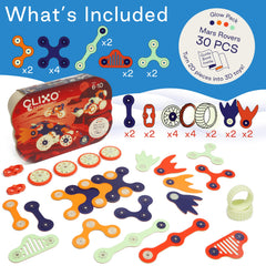 Clixo Mars Rover Pack rover-assembly demonstrates snap-together simplicity for kids.