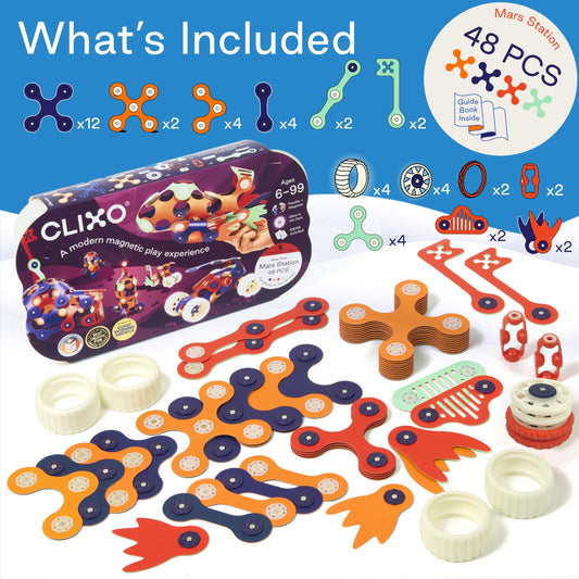 Clixo Mars Station Pack exclusive shapes unlock complex builds and creative experiments.