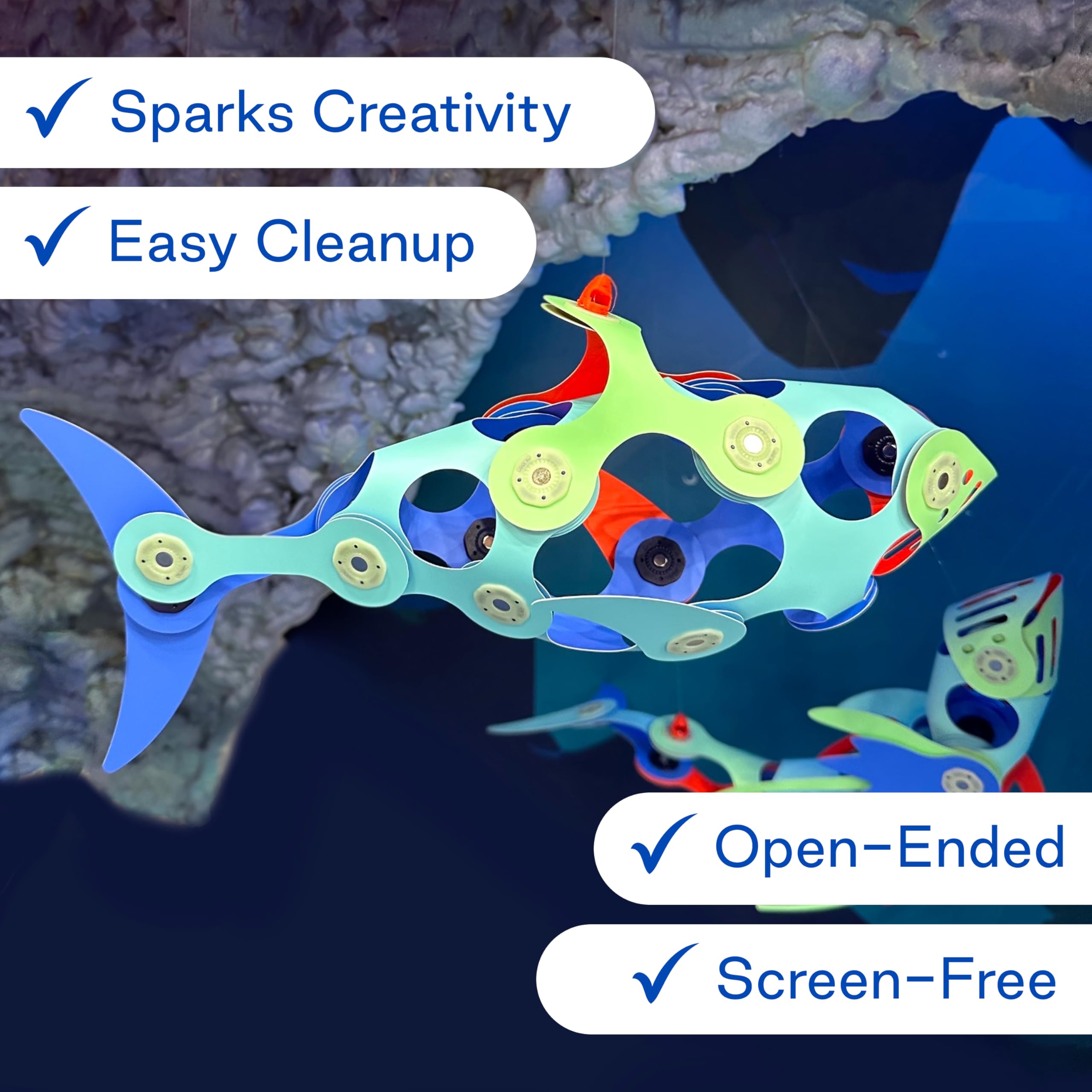 Clixo Ocean Creatures Pack underwater creatures assembled for storytelling adventures.