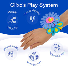 Clixo Sparkle Pack easy-cleanup materials simplify after-play maintenance.