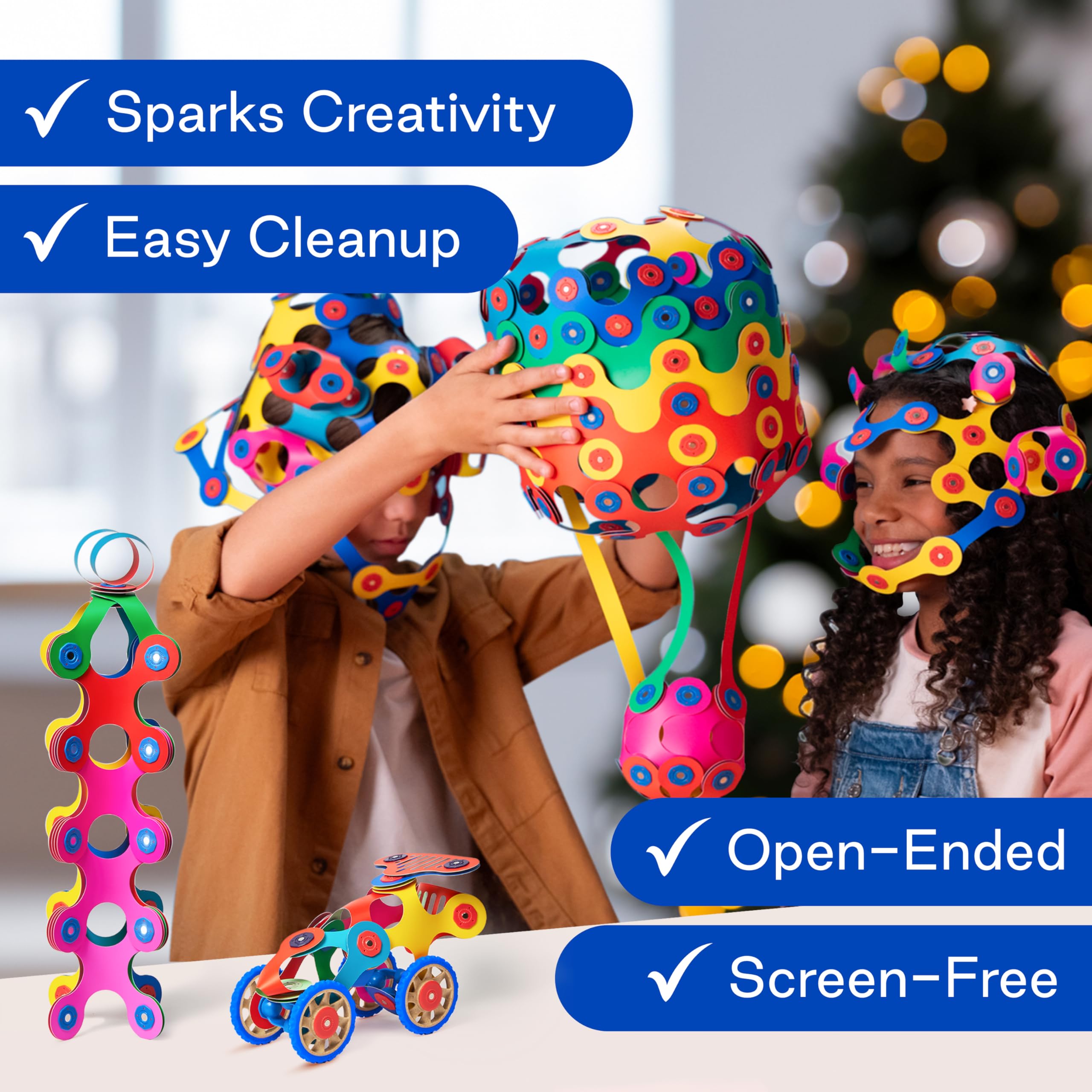 Clixo Super Rainbow travel-friendly design for on-the-go STEM learning.