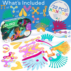 Clixo Tropical Birds rainforest-creativity encourages imaginative storytelling.