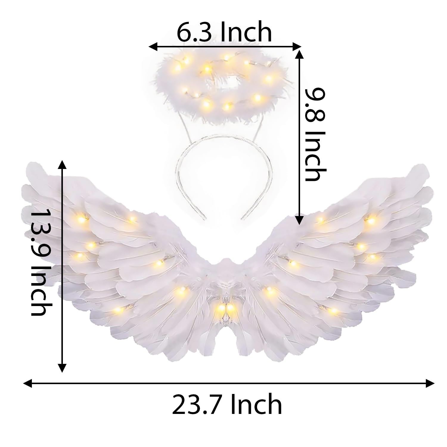 CLONG angel wings are lightweight, making long wear comfortable.