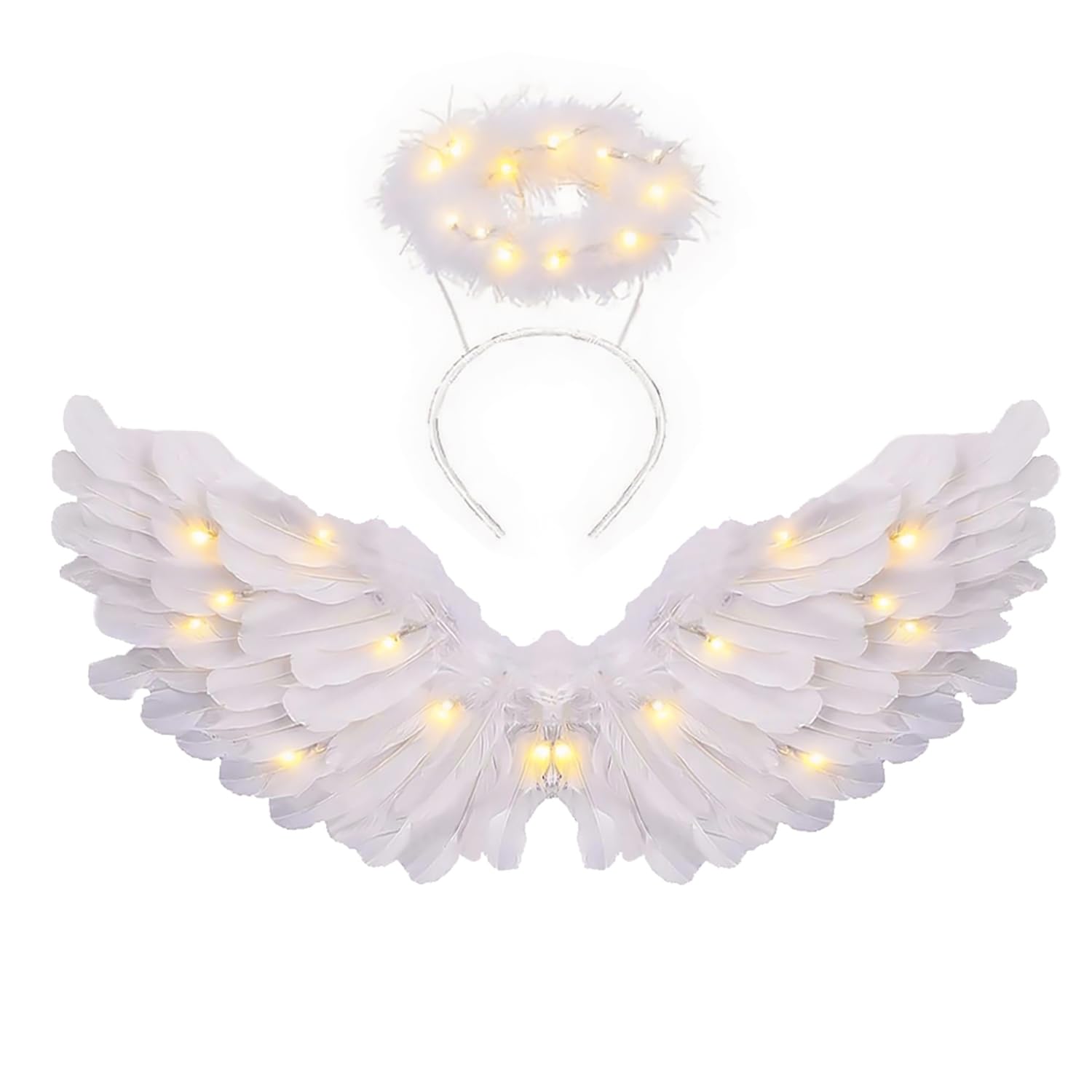 CLONG angel wings with dramatic wingspan for striking costumes and performances.
