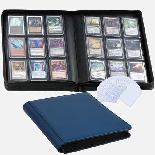 Clovecat 9-pocket binder front cover for stylish card organization and display.