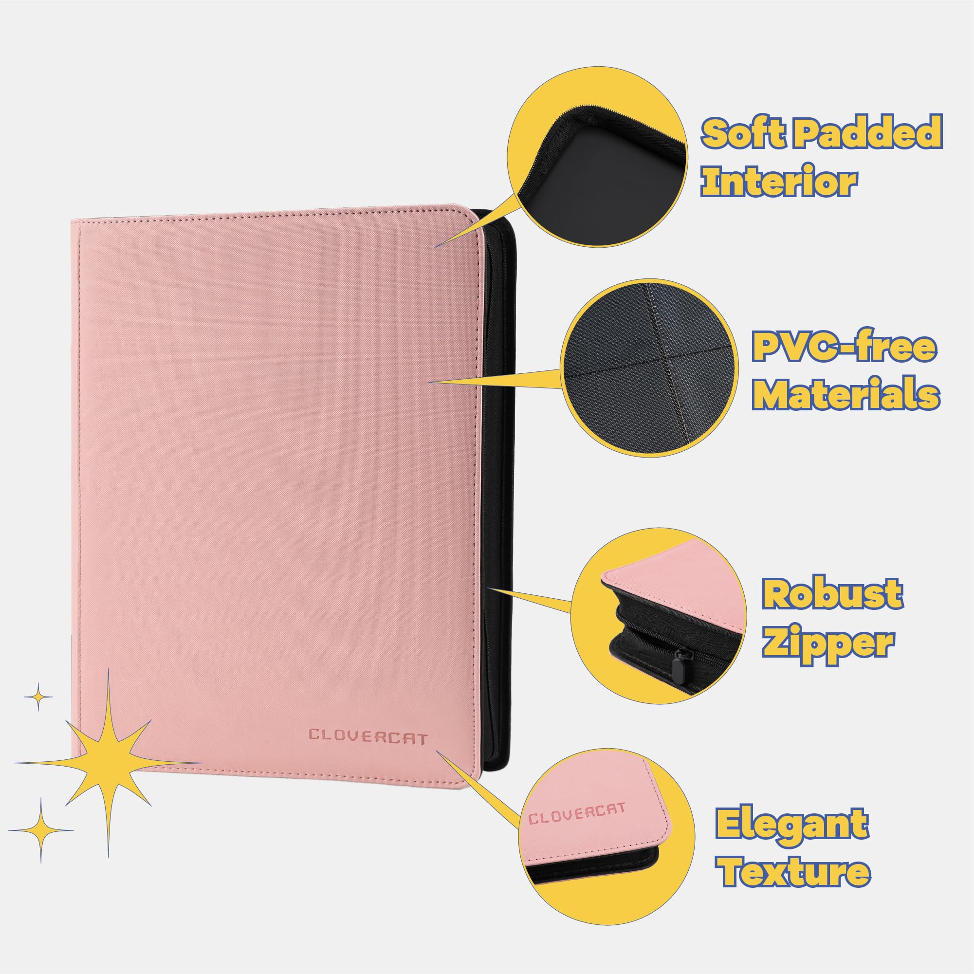 CLOVERCAT top loader sleeves pack, keeps cards protected and dust-free