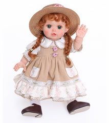 Cloveray Reborn 18-inch doll with strawberry-blonde braids fuels gentle role play.