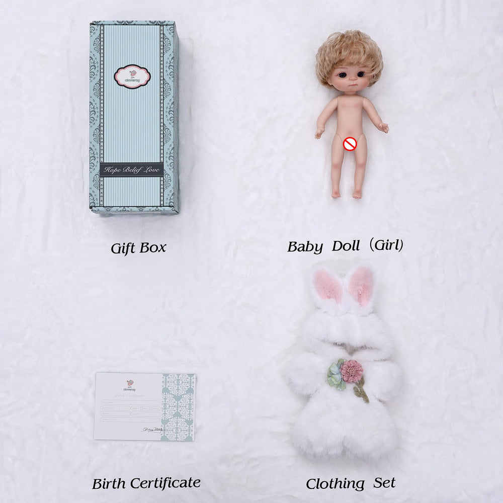 Cloveray Jojo hand-rooted hair adds lifelike charm to pretend play