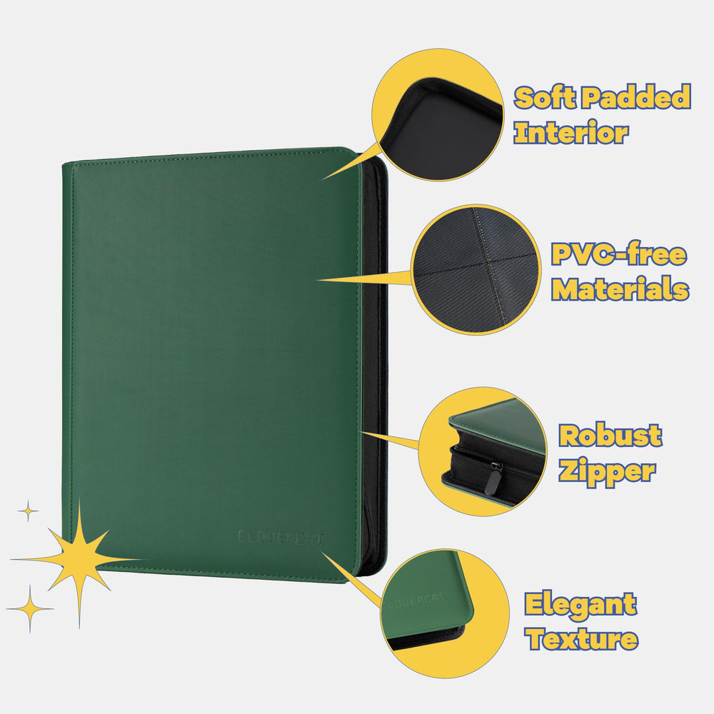 CLOVERCAT compact binder dimensions fit on shelves and desks.