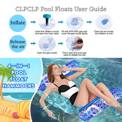 CLPCLP pool float folds compactly for easy storage and travel