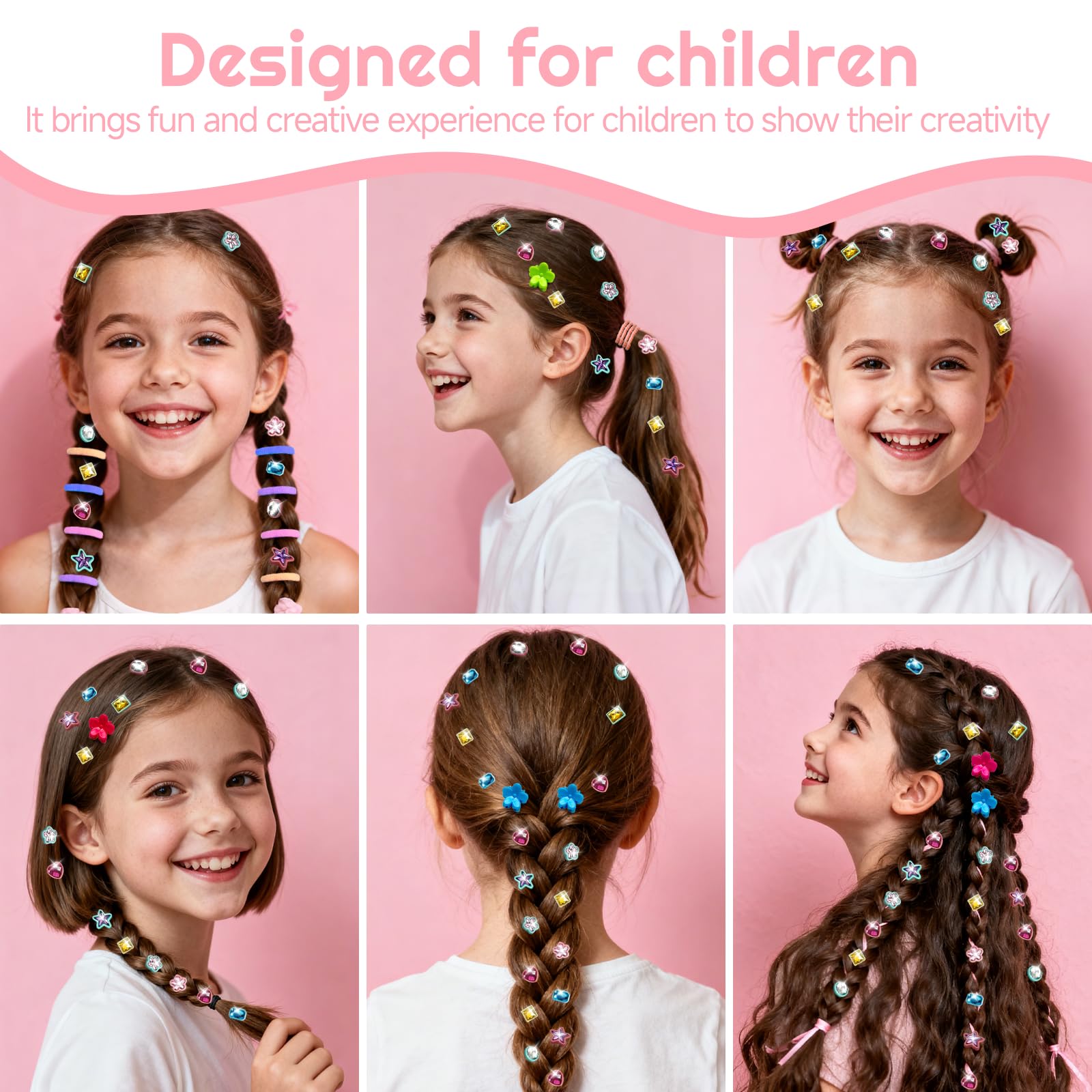 CLRDZN Hair styling tool with clip-on accessories for quick, shiny looks.