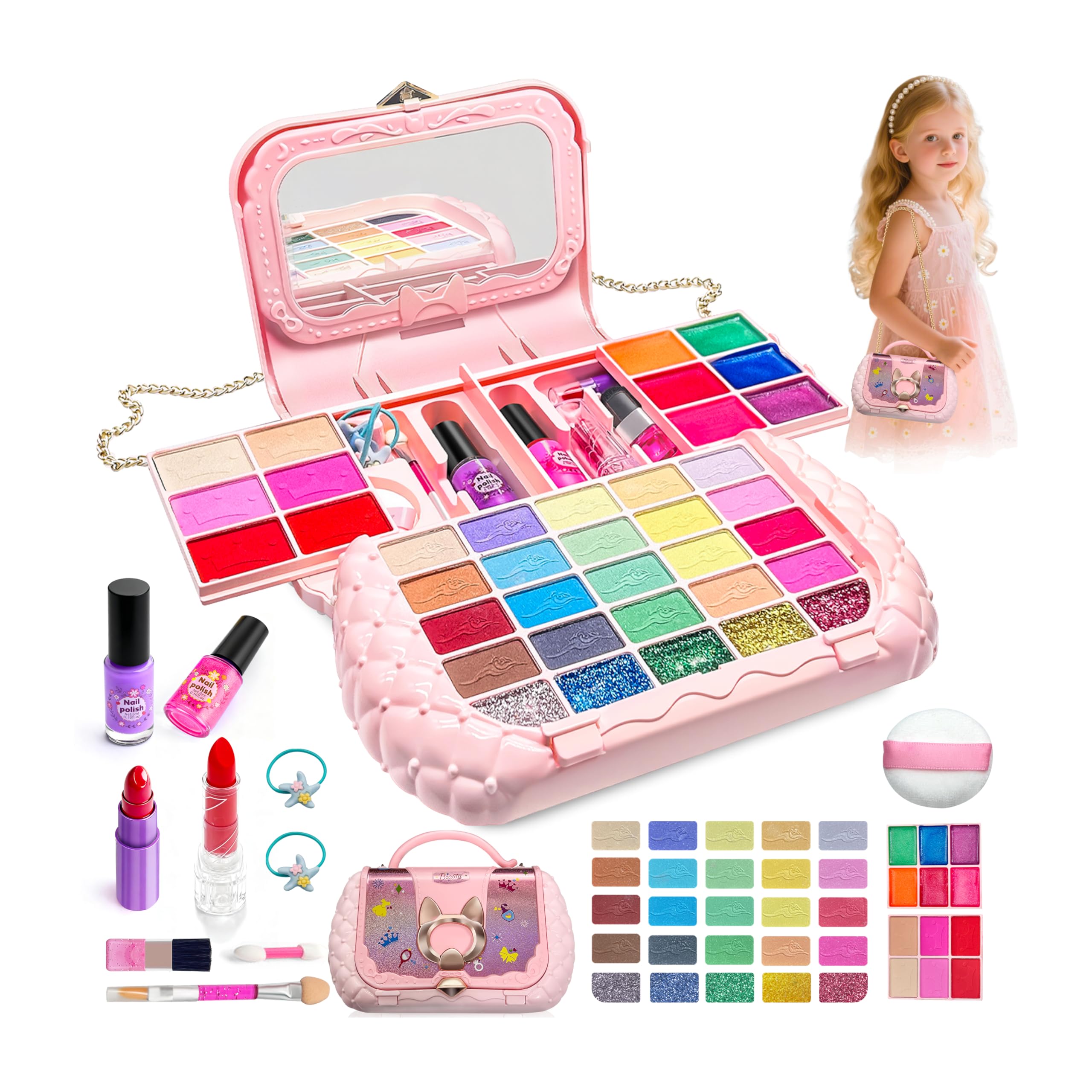 CLRDZN Kids Makeup Kit Eyeshadows for playful color and imaginative dress-up fun
