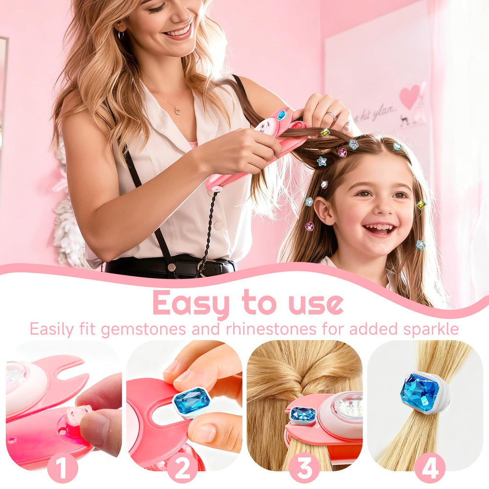 CLRDZN Reusable diamonds set ideal for endless, safe hair embellishments.