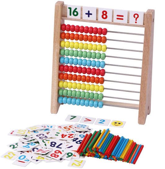 Cltoyvers 100 colorful counting sticks support visual number sense.