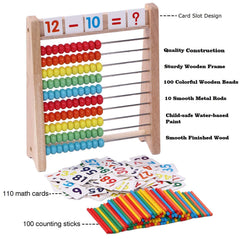 Cltoyvers 110 math cards help practice basic addition and subtraction.