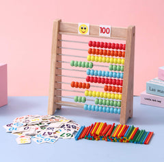 Cltoyvers colorful beads slide along rods for tactile math play.