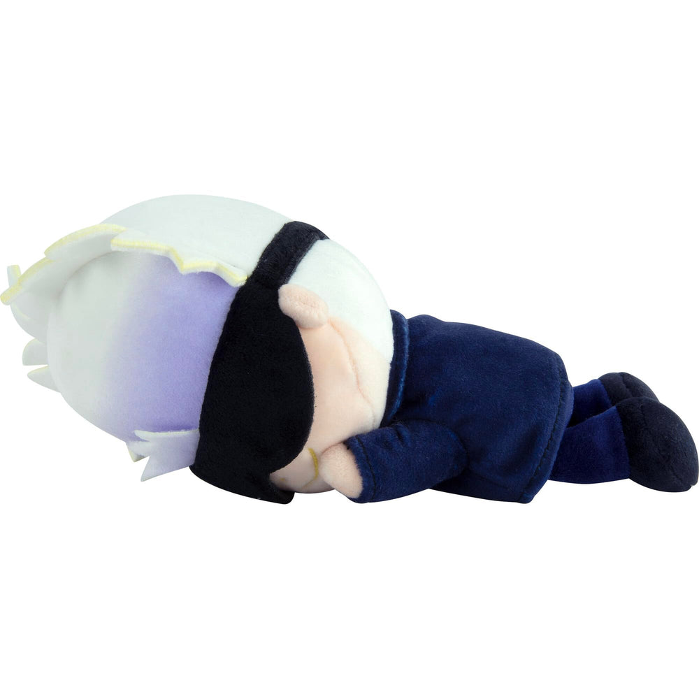 Gojo sleeping plush ideal for quiet bedtime routine and kawaii room decor.