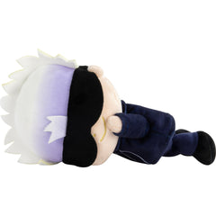 Club Mocchi Mocchi Satoru Gojo plush in sleeping pose for cozy snuggles.