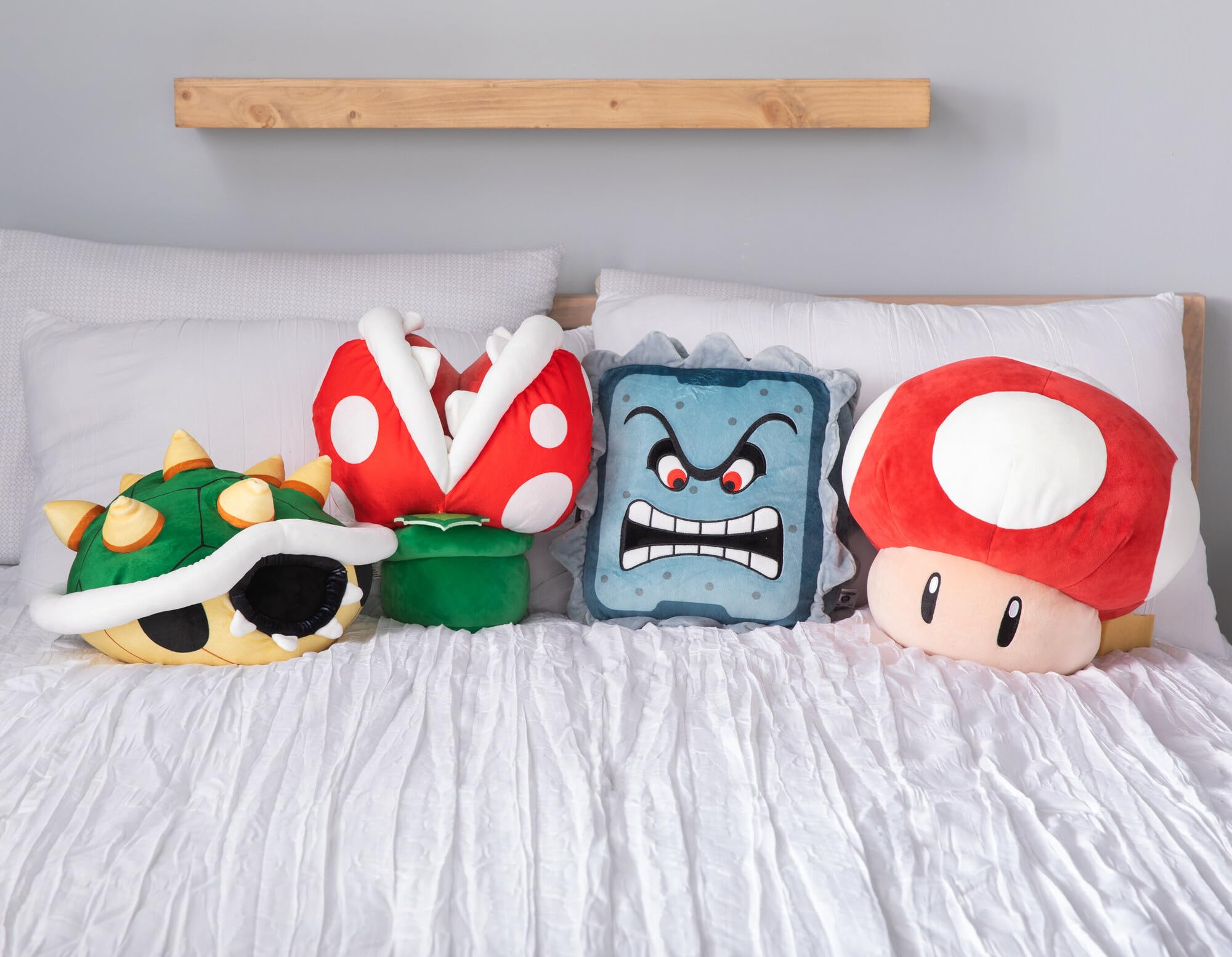 Pair with other Super Mario figures for a pop culture display.