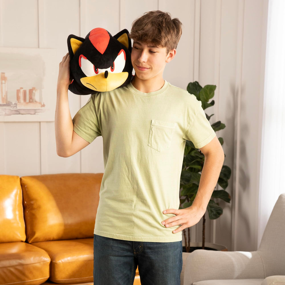 Club Mocchi-Mocchi Shadow Hedgehog plush officially licensed for authentic collectibility.