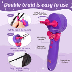 CLWVPCOT hair braiding decoration tool—twister mode 3 for mixed styling options.